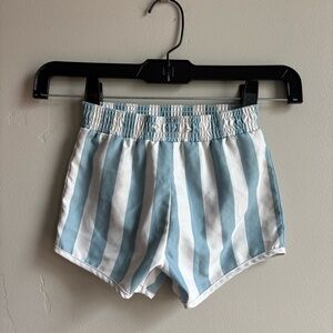 Nautical Blue Stripe Toddler Swim Trunks Retro Beach Summer Shorts 3T Resortwear